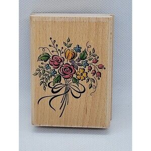 Rubber Stamp Floral Bouquet StampCraft 440H24